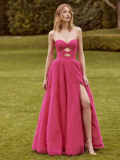 Maturitní šaty Mori Lee EV0106 Fuchsia 2025